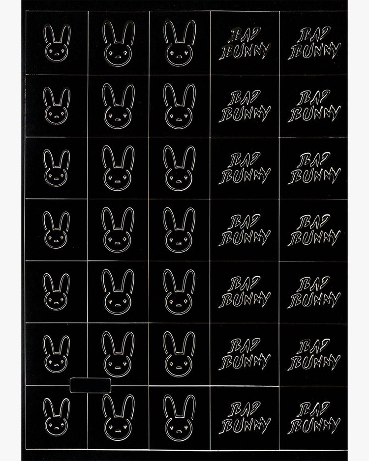  Bad Bunny | Logo & Name | XL Sheet