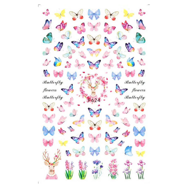  Butterfly Stickers | F624