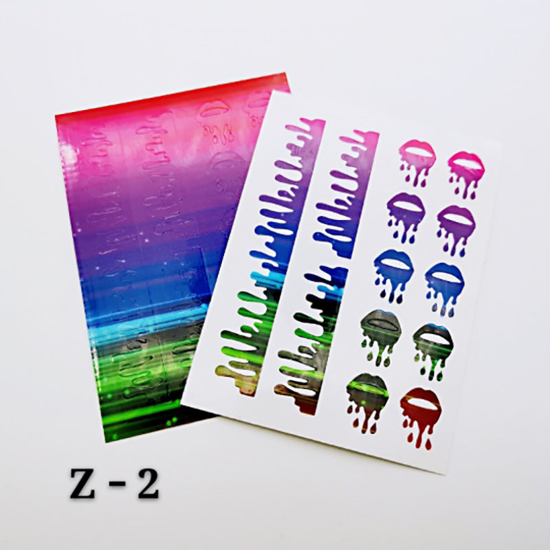 Lips/ Drip Ombre Stickers (6pc)