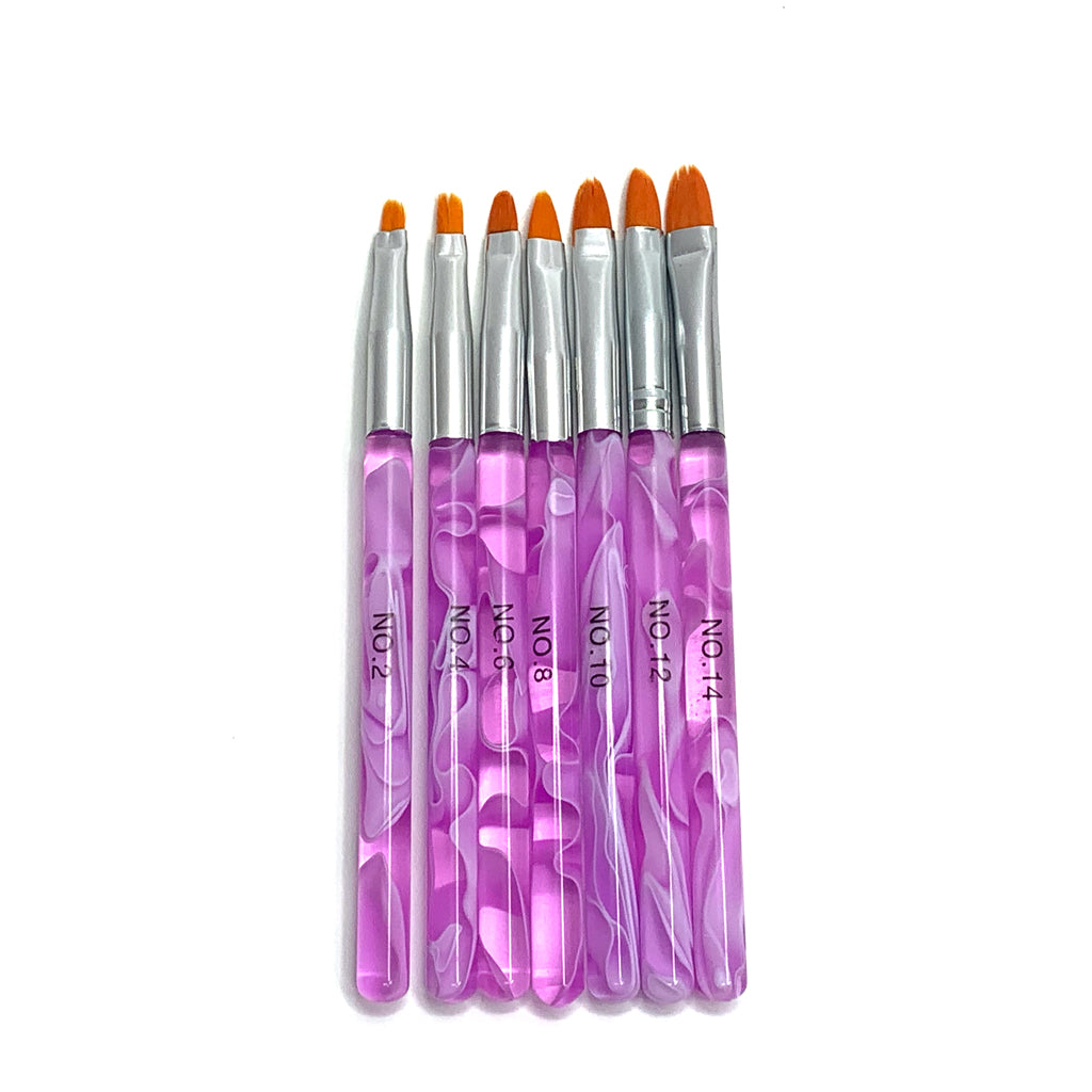 Gel Brush Set, 7pc