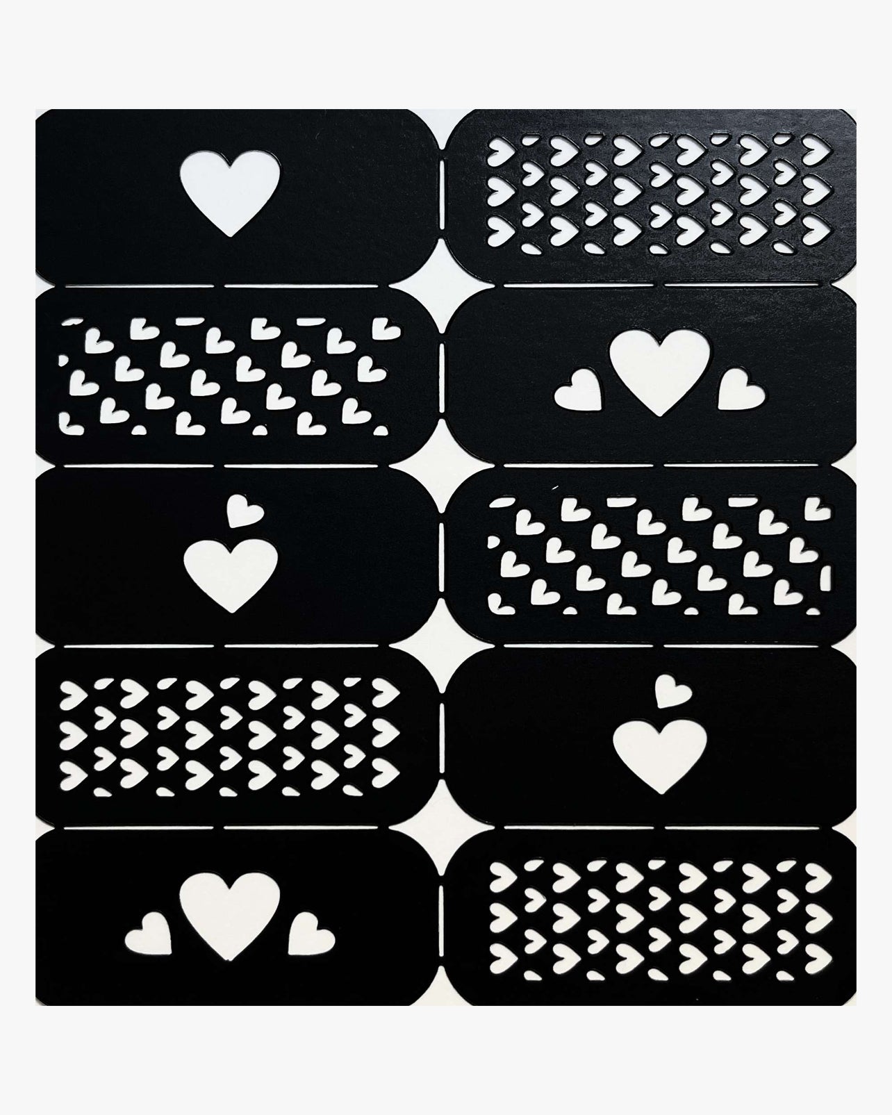Hearts Heart Shapes No. 1 | Airbrush Stencils