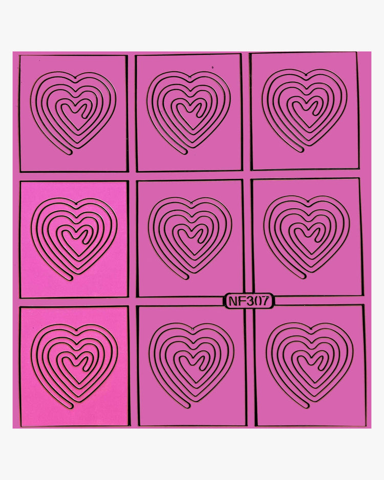  Hearts Heart Shapes No. 2 | Airbrush Stencils