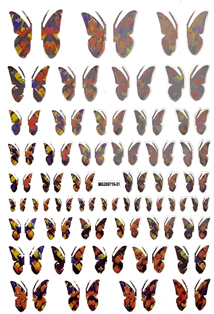  Half Butterflies Stickers | MG-31