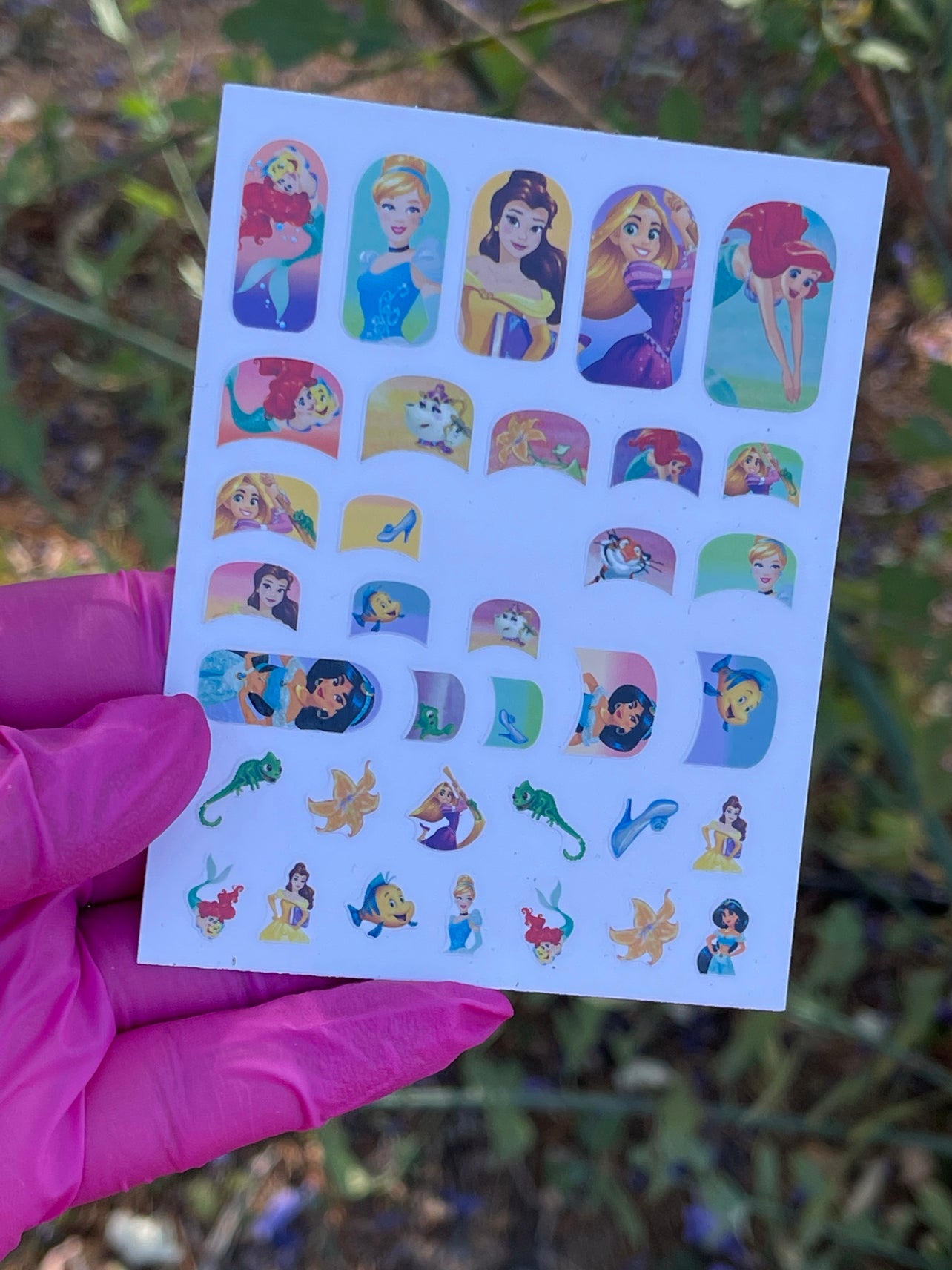 Disney Princesses | French Tip Cutout | Stickers