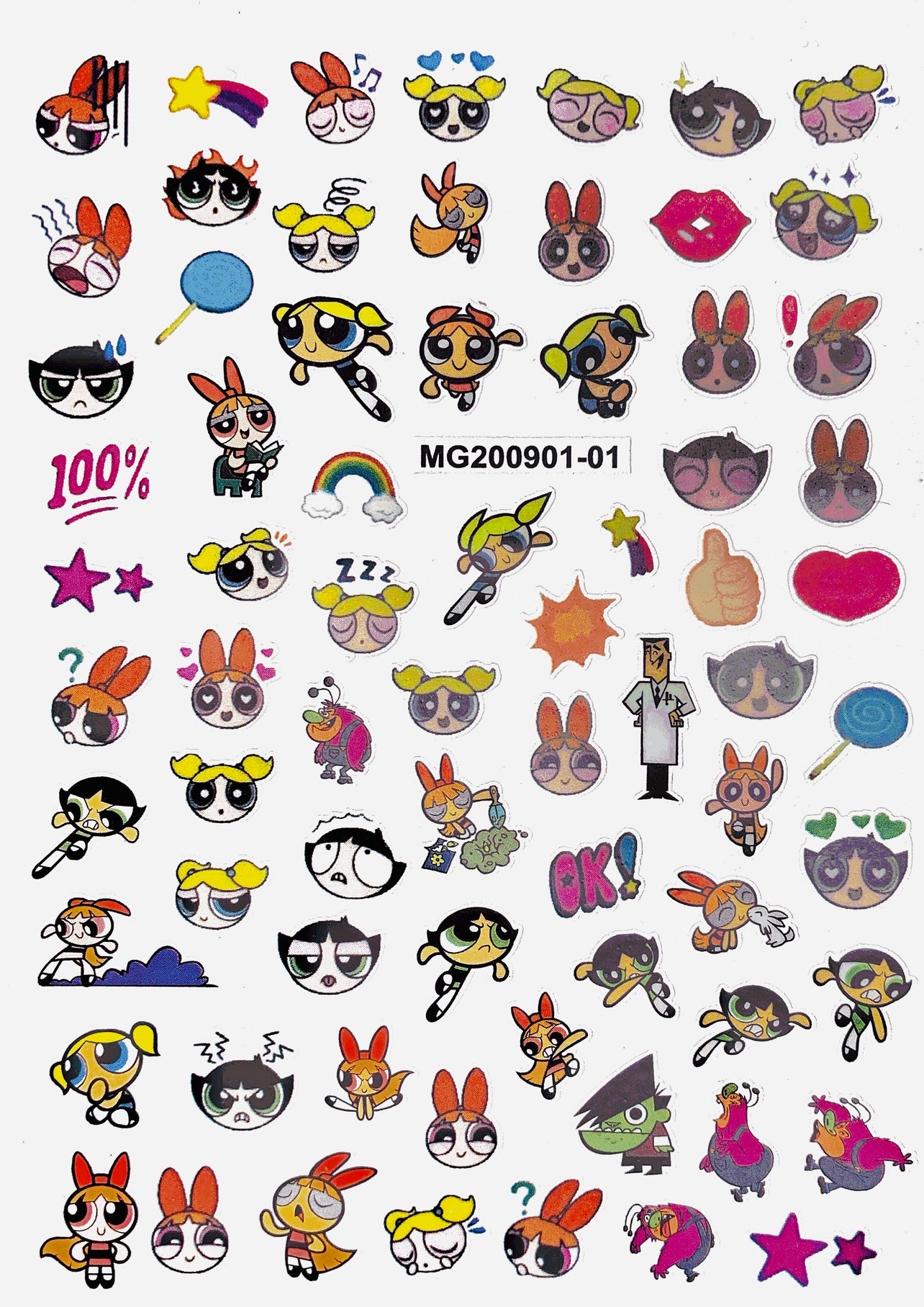 Power Puff Girls Stickers | MG-01