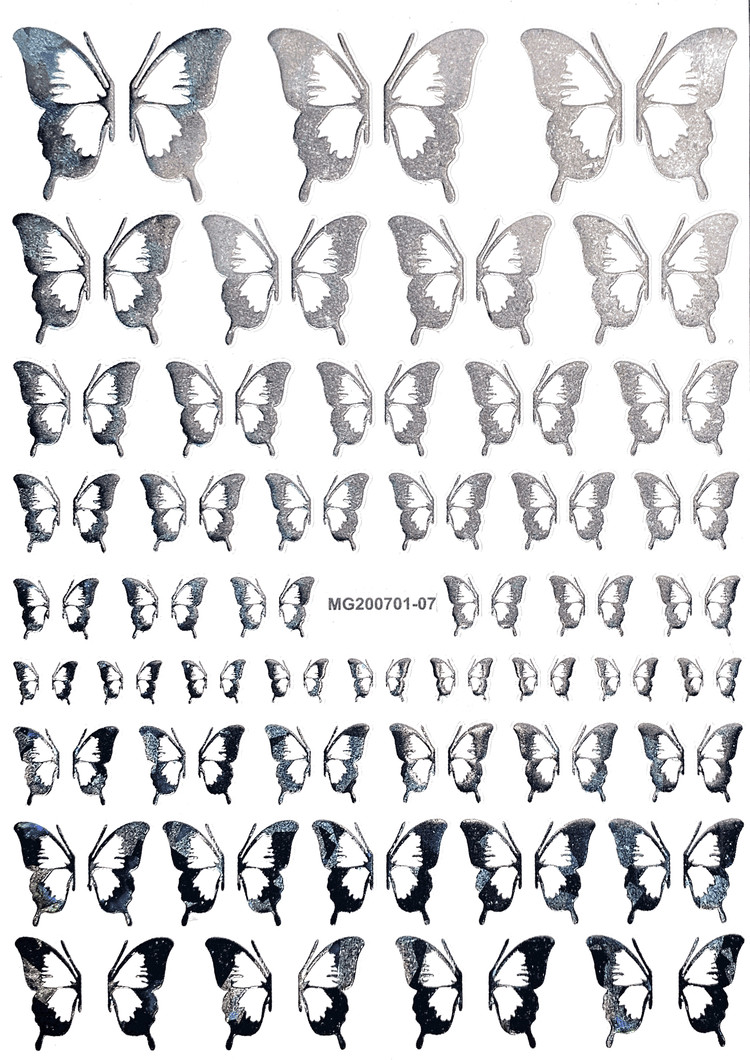  Butterfly Stickers | Holo Color | 07