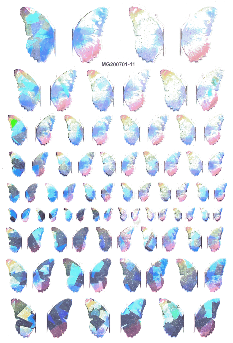  Butterfly Stickers | Holo Color | 11