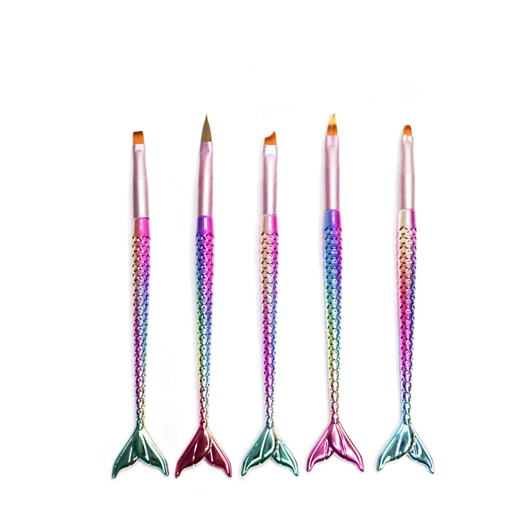  Mermaid Brush Set, 5pcs