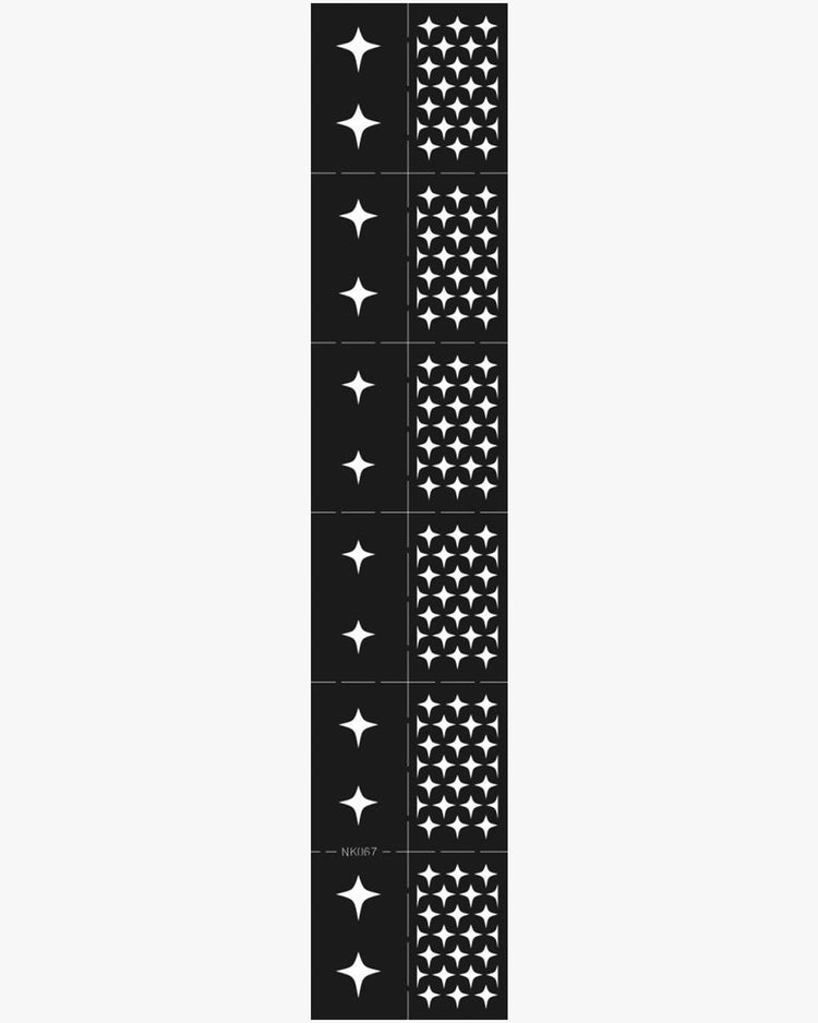  Star Shapes No. 2 | Airbrush Stencil