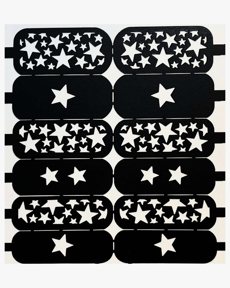  Star Shapes No. 4 | Airbrush Stencil