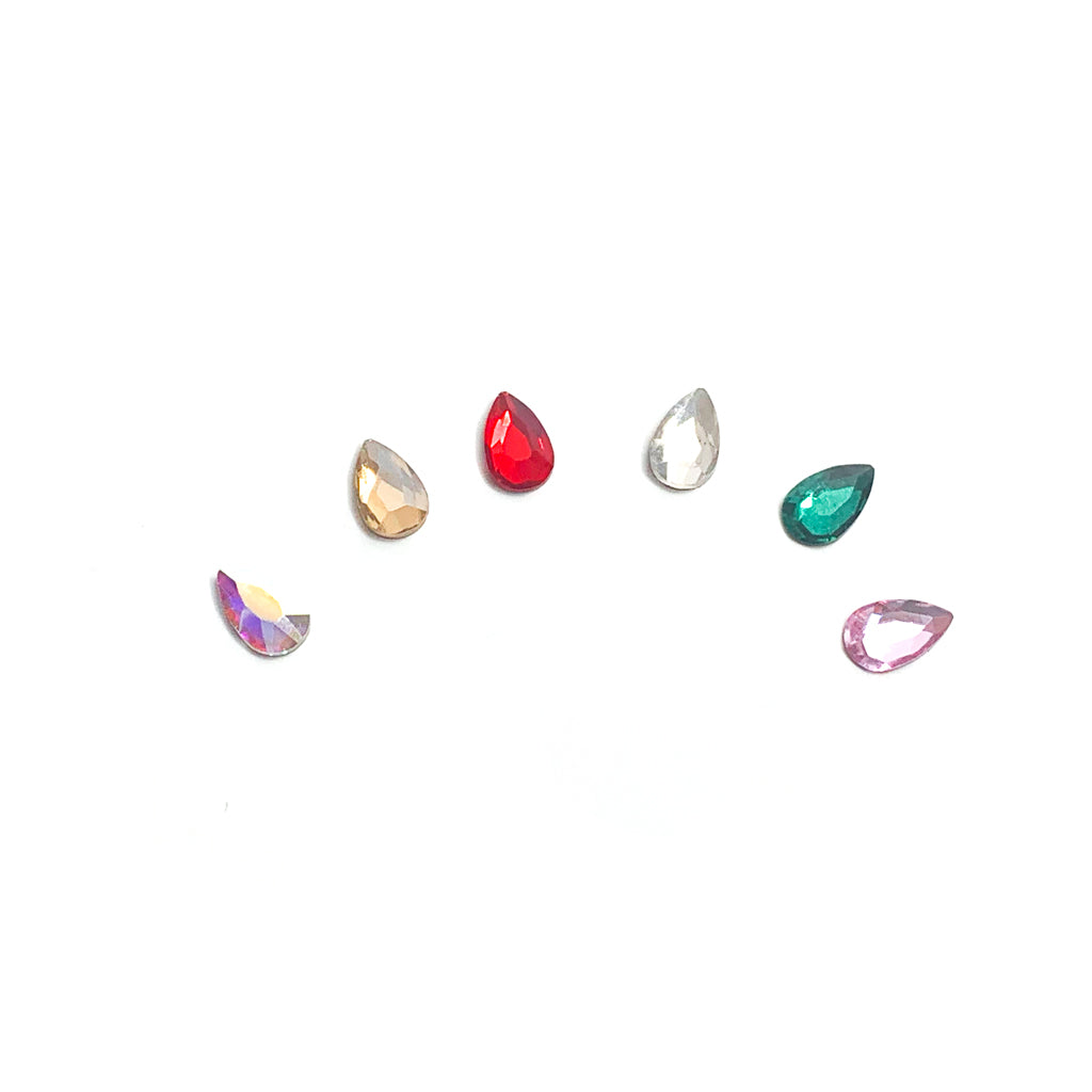 Pear-Shaped Crystal Pack (NON-SWAROVSKI), 60-pcs